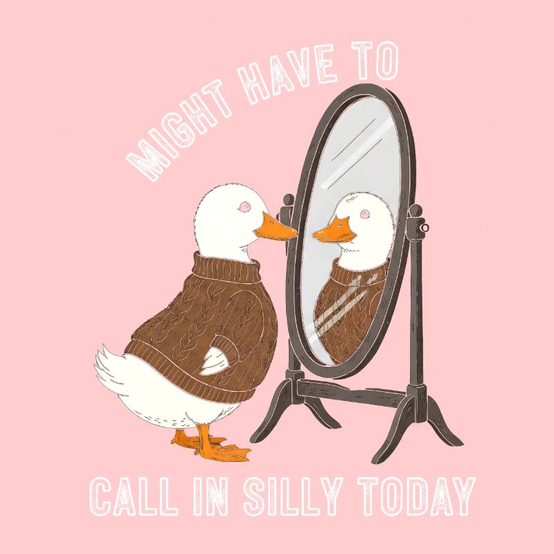 Motif du pull miroir de canard