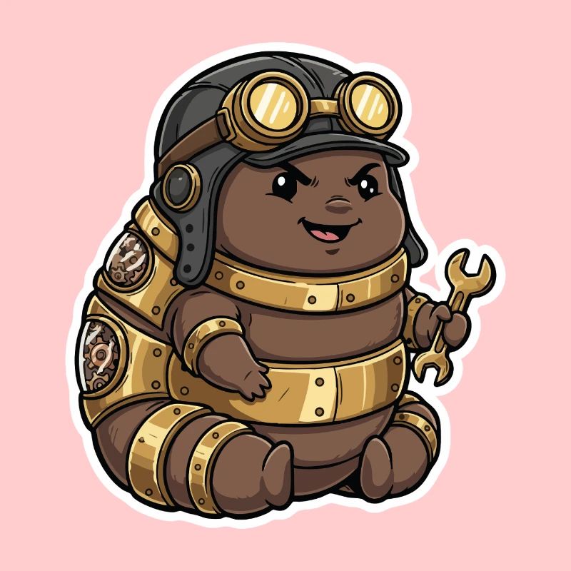 Steampunk Engineer Engineer Brass Crawler