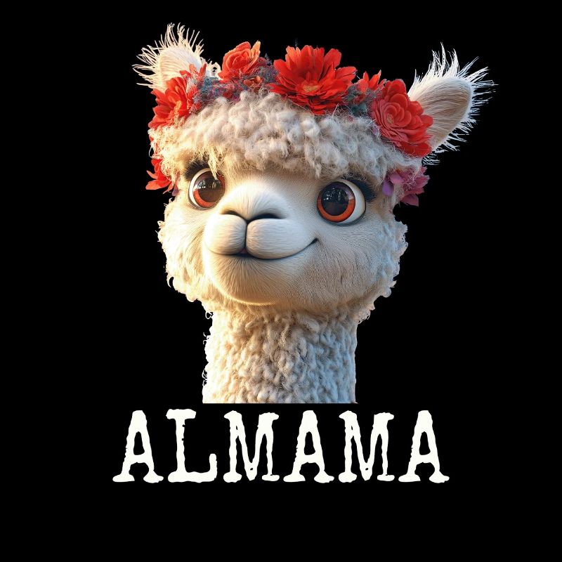 Almama Süßes Alpaka Mama Muttertag Lama Mom Mutter