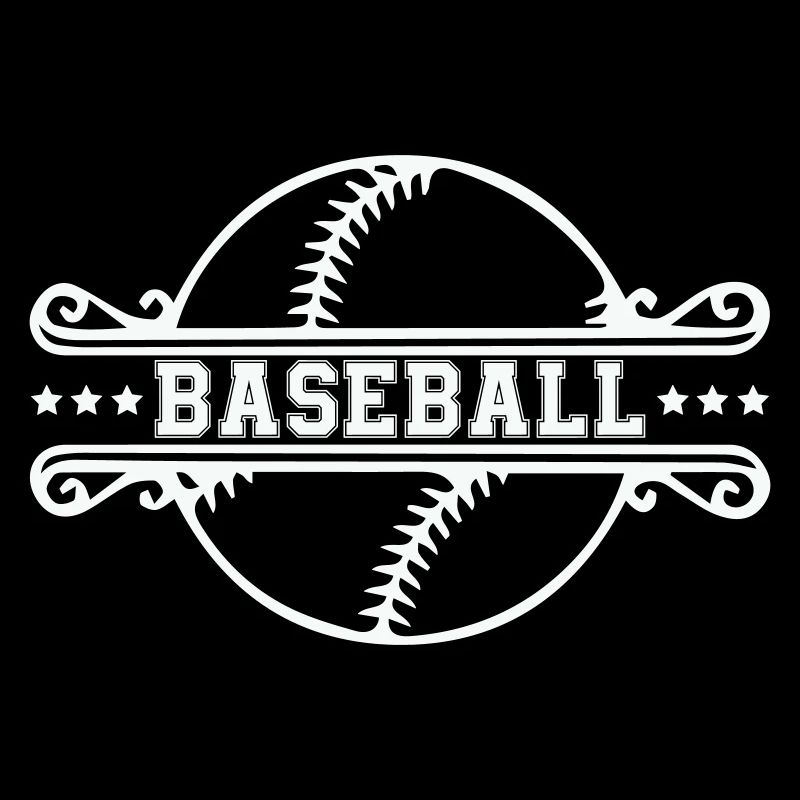 Baseball Ornament Frame Emblem