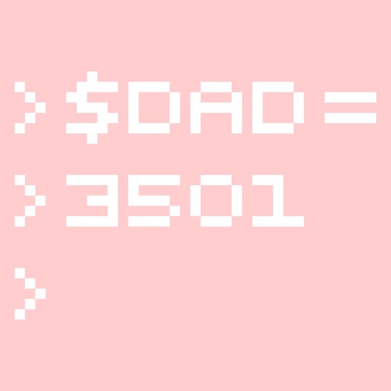 DAD 8-Bit Code Nerd Pixel Terminal Retro