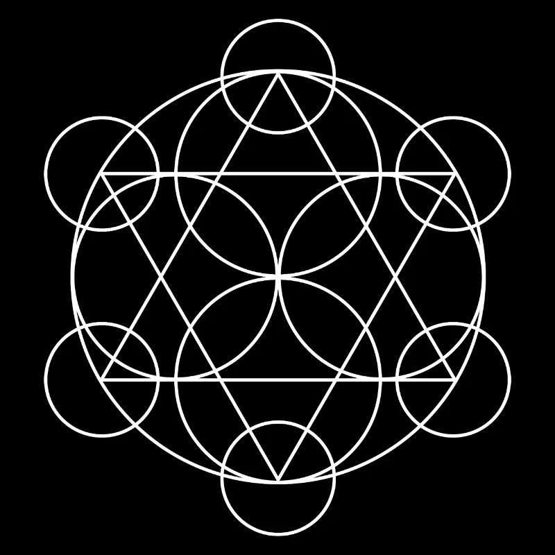 Mandala géométrique du Cube de Metatron