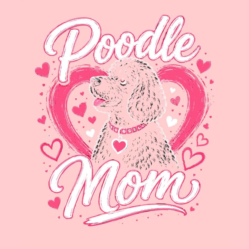 Pudel Mama Herzchen Design