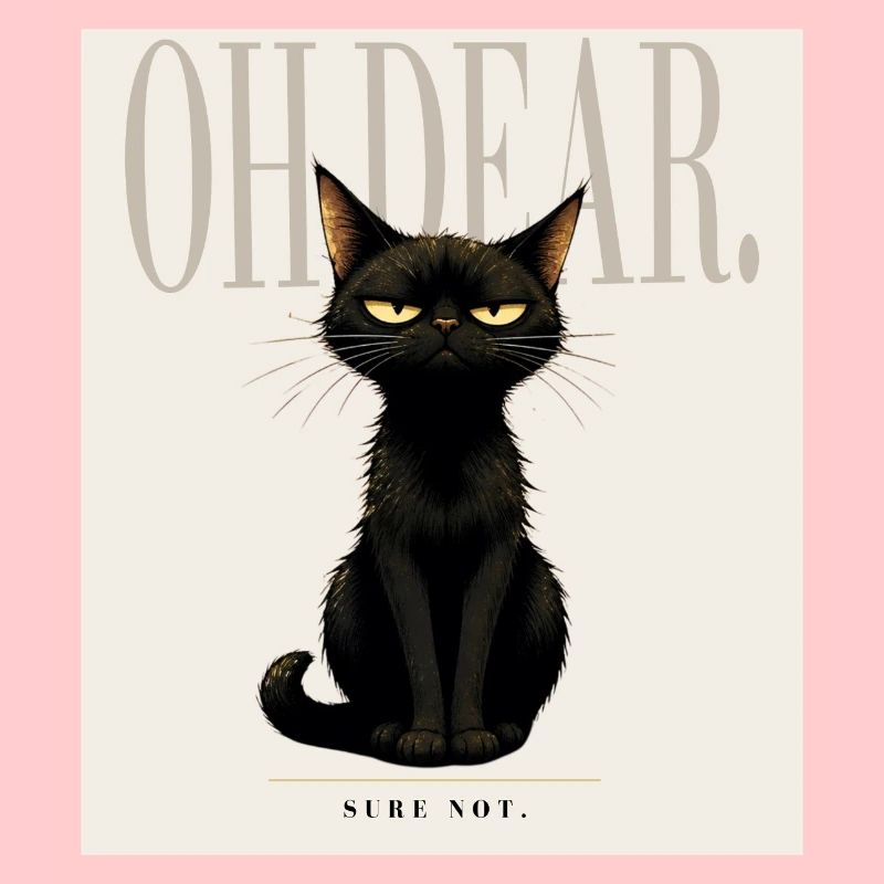 Disappointing. – Sarcastic Black Cat Design