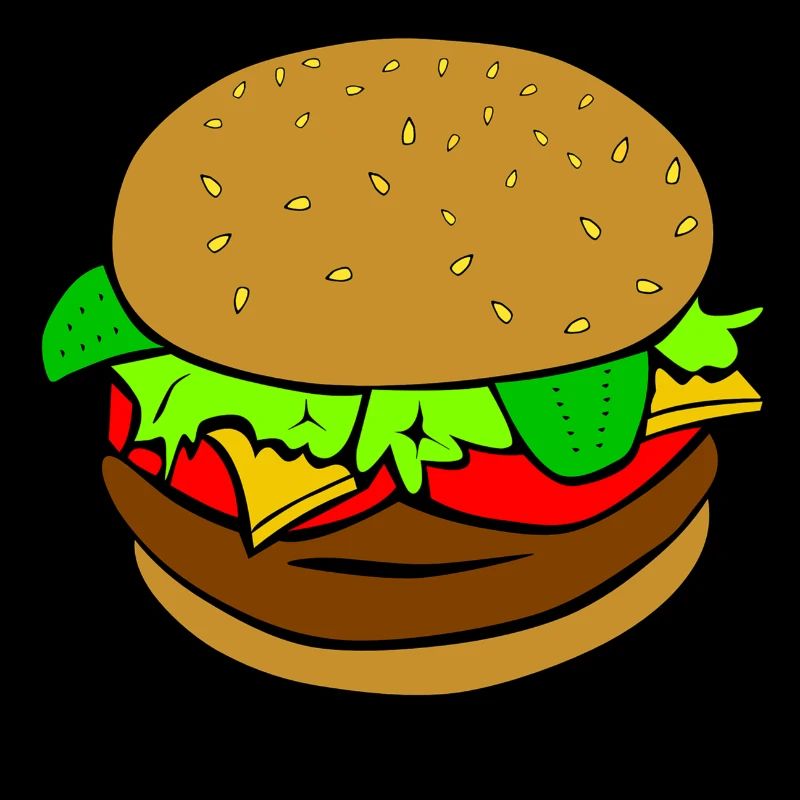 Burger Hamburger idée cadeau repas de restauration rapide