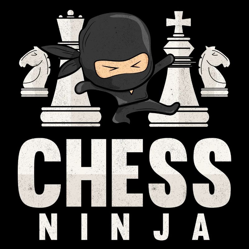 Chess Ninja Funny Chess Lover Gift Chess Player
