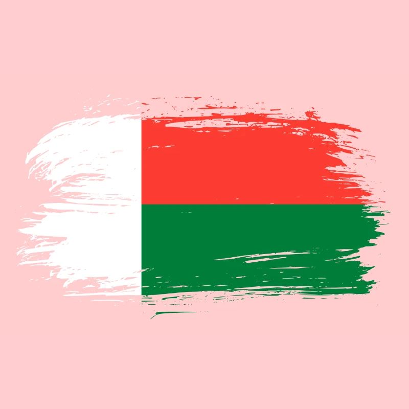 Bannière du drapeau de Madagascar