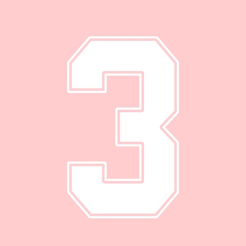 3 ans numéro maillot 3