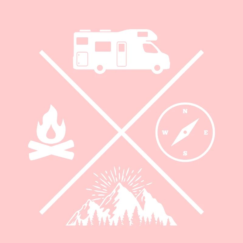 camping motorhome campfire compass camping