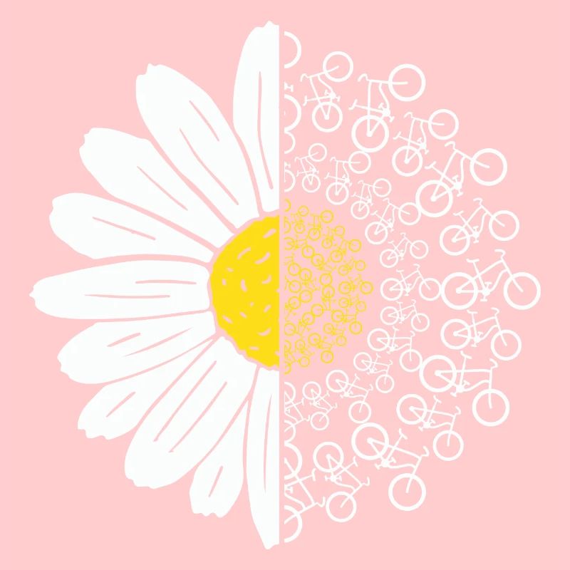 Fleur Blanche Vélo Vélo Vélo Cyclisme Cyclisme