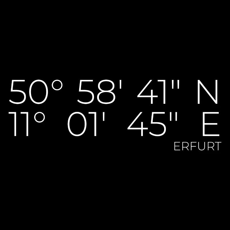 Coordinates Erfurt