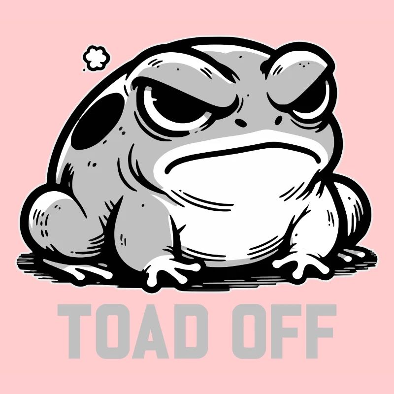 Vintage Frog Toad Meme Grumpy Frog Don't Toad Me
