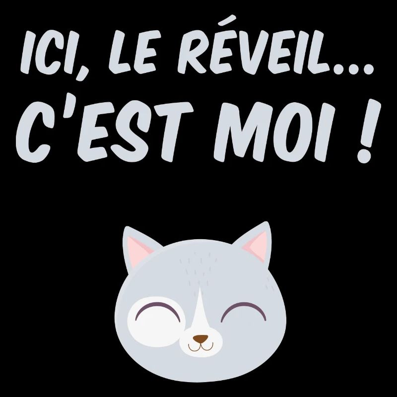 Ici, le réveil c'est moi ! le chat