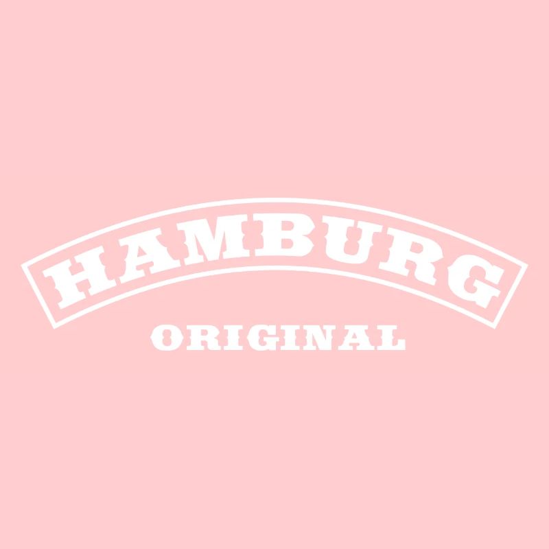 Hamburg Original Patch Design in white