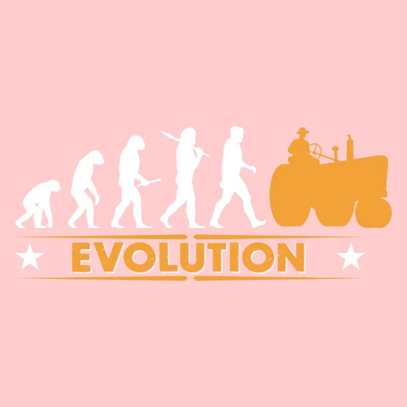 Evolution de tracteur Farmer - orange/blanc