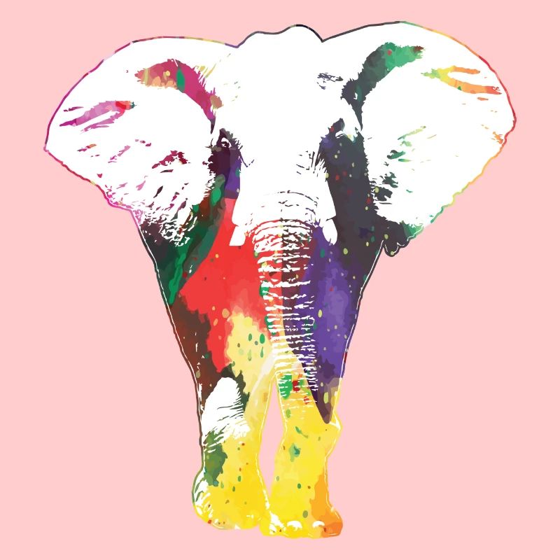 Elefant Regenbogen Wildlife Cooles Geschenk