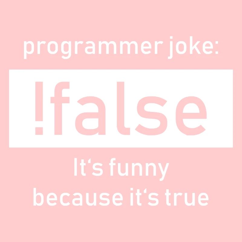 Programmer Joke:! False It's Funny Beacause true