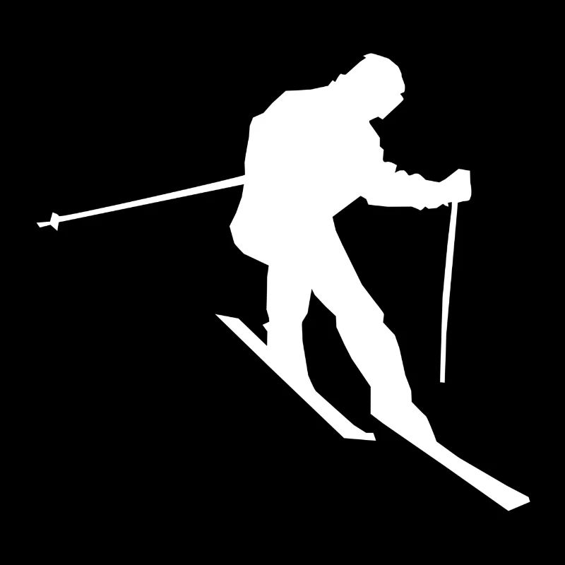 Skifahrer Silhouette