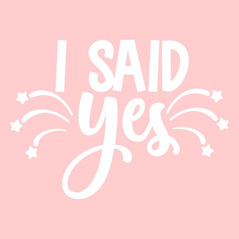 J'ai dit oui - conception de mariage