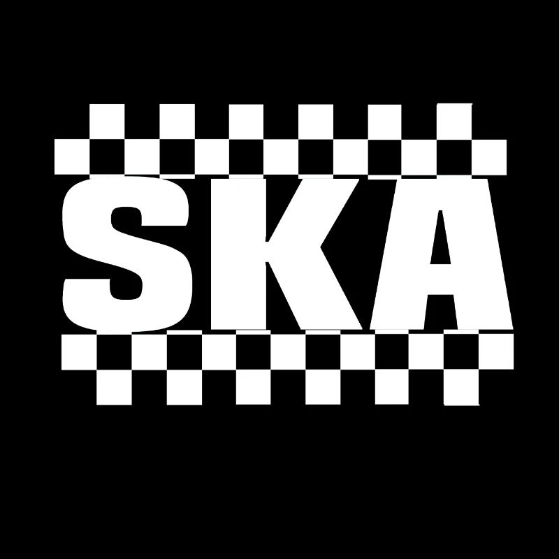 Ska check black white