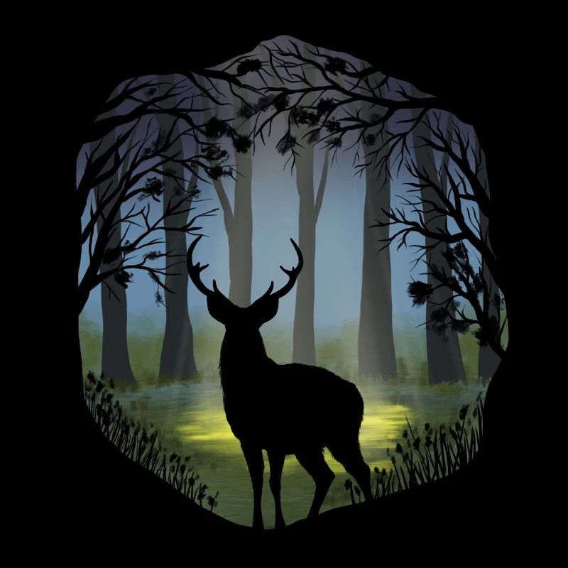 Hirsche im Wald