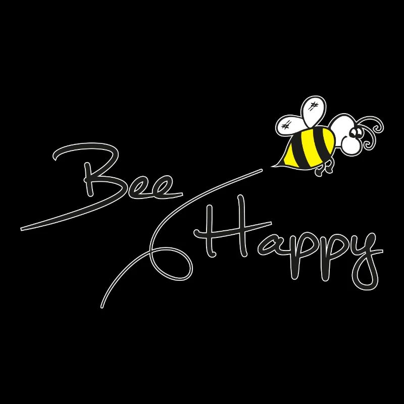 Bee happy saying gift environmental protection beekeeper