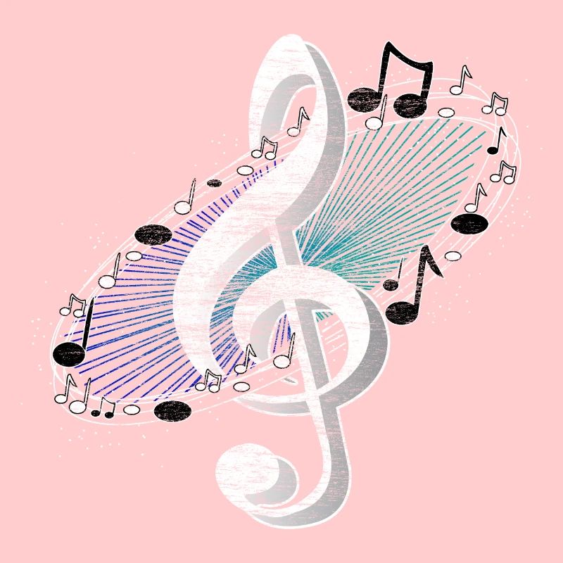 Clé de partition Mélodie choeur idée de cadeau