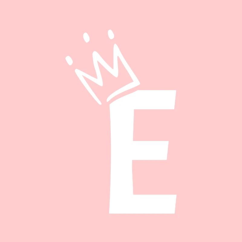 Buchstabe E mit Krone