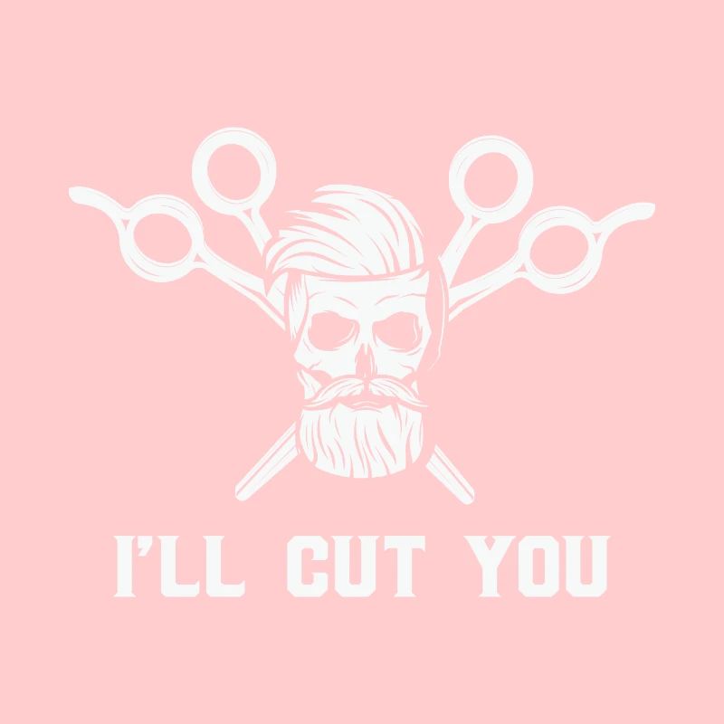 Citation barbier Ciseaux coiffeurs Je vais vous couper