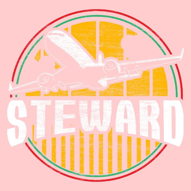 Flight Attendant Man Work