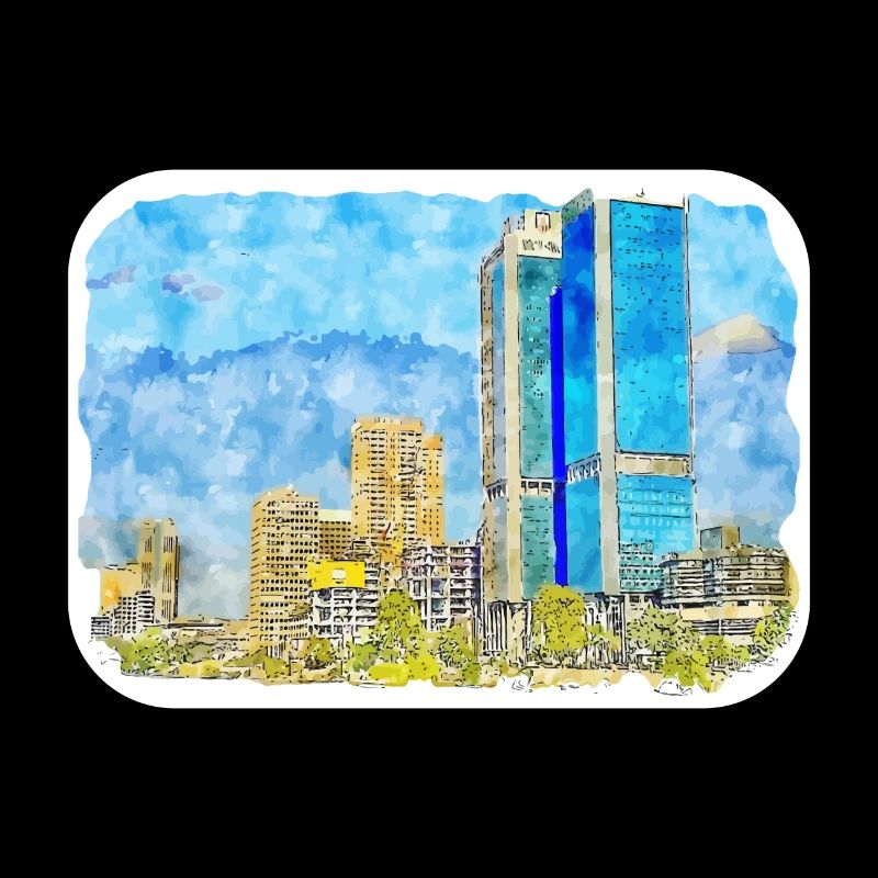 Le Caire Egypte Aquarelle Esquisse Dessinée Illustration