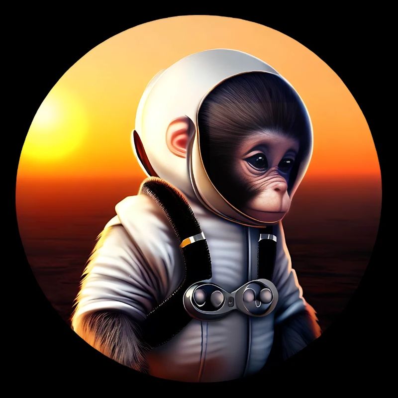 Affe Astronaut