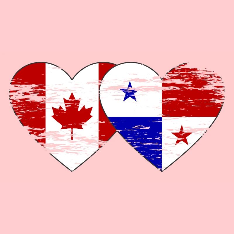 Canada Panama Drapeau utilisé
