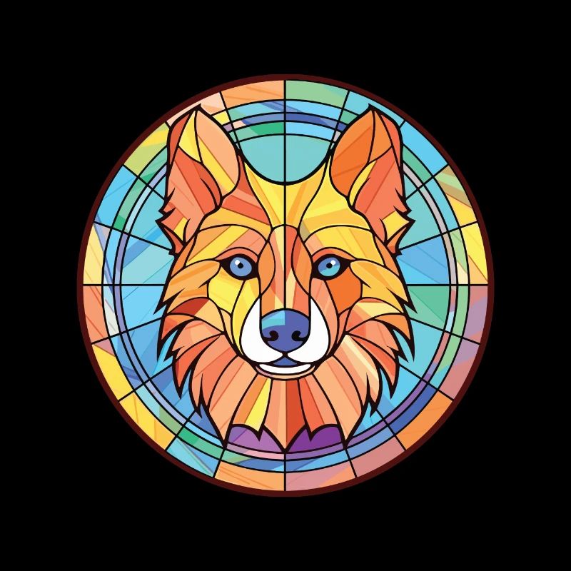 Deutsche Jagdterrier Hunderasse Aquarellglas