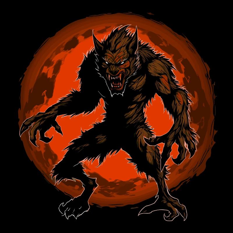 Loup-garou Halloween Loup Wolf Pack