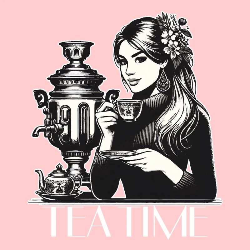 Samovar Tea Time Wife Gift
