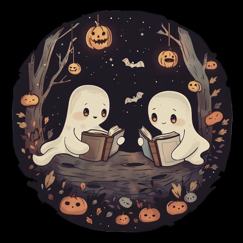 Ghosts, Reading, Book, Library, Halloween
