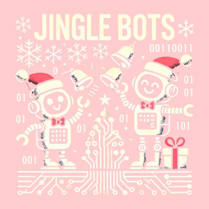 Jingle Bots - Weihnachtsroboter mit Binärcode