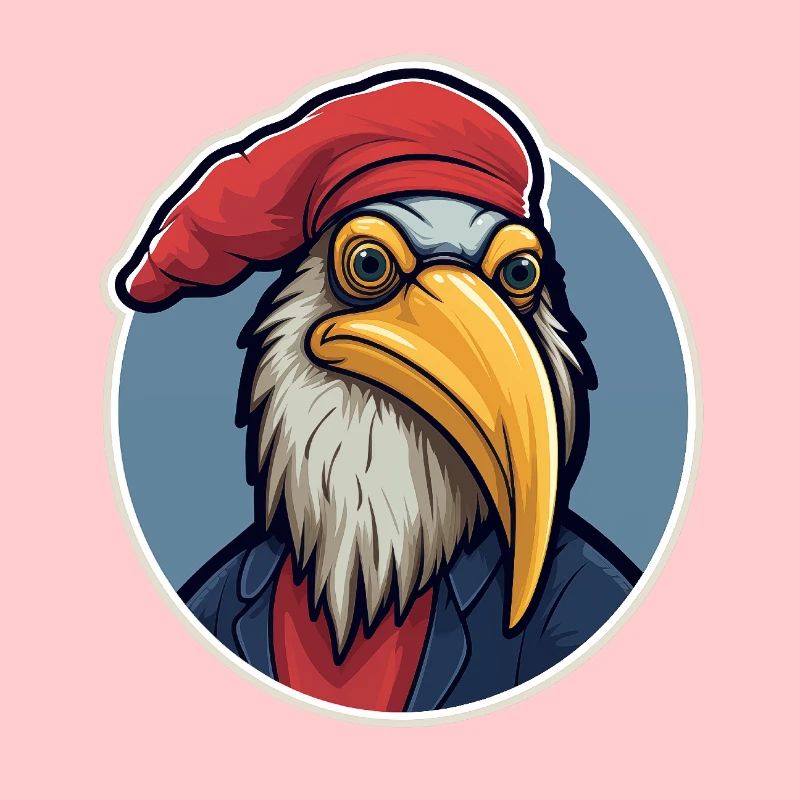Adler mit Hut