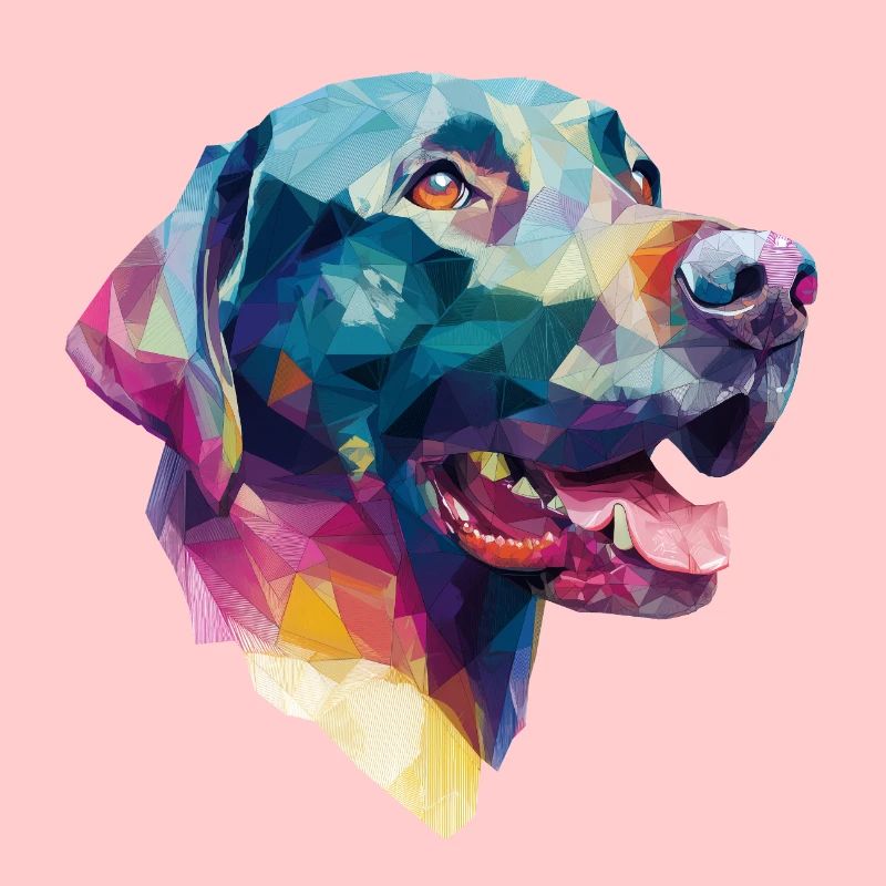 Conception Low Poly Labrador Retriever
