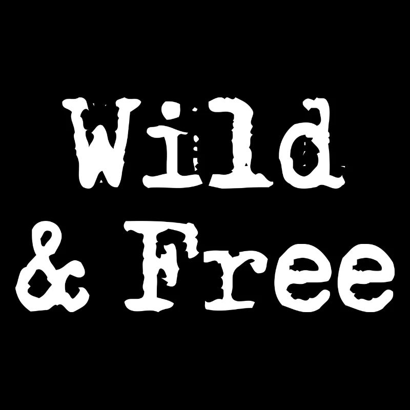 Rebel "Wild & Free" Typewriter Design
