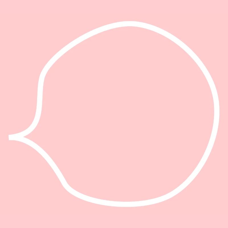 transparent empty speech bubble (for own text)