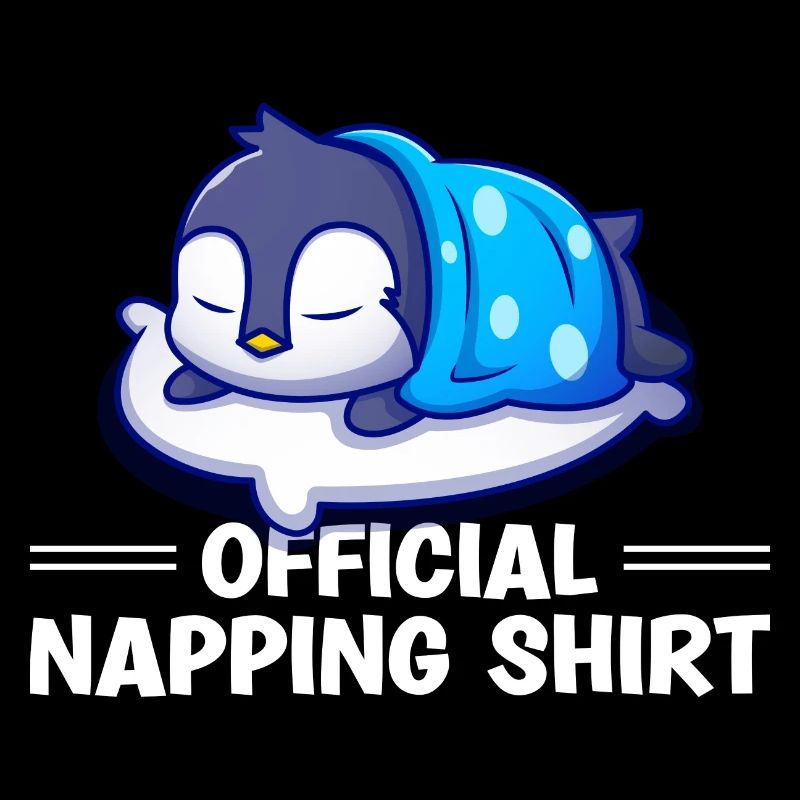 Sleeping Penguin Lover Cute Penguin Napping