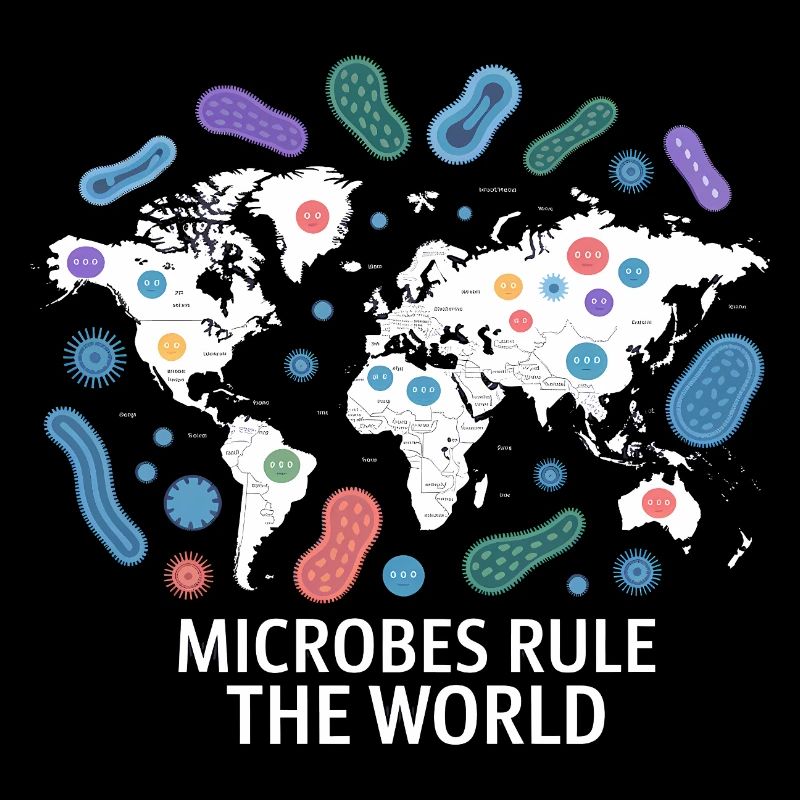 Les microbes règnent sur le monde Design