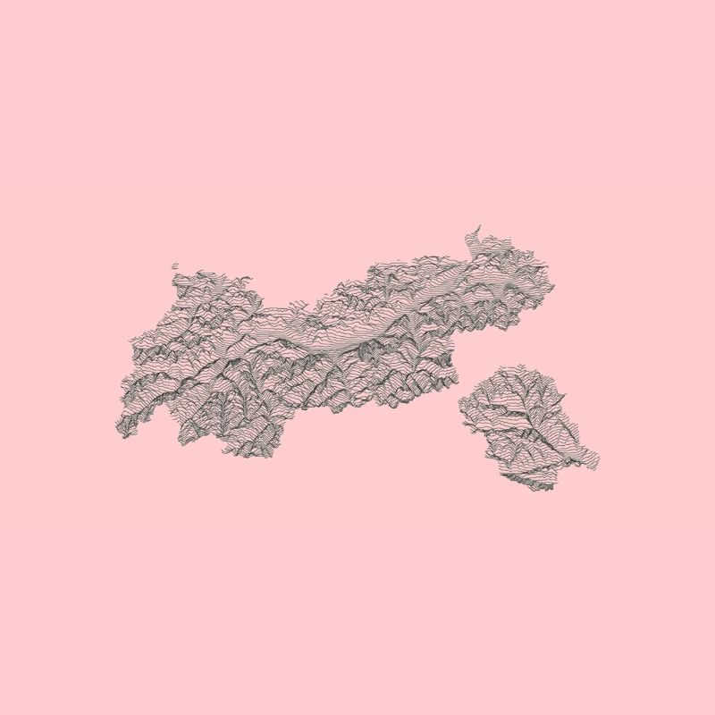 Tyrol Topography Map Mountains