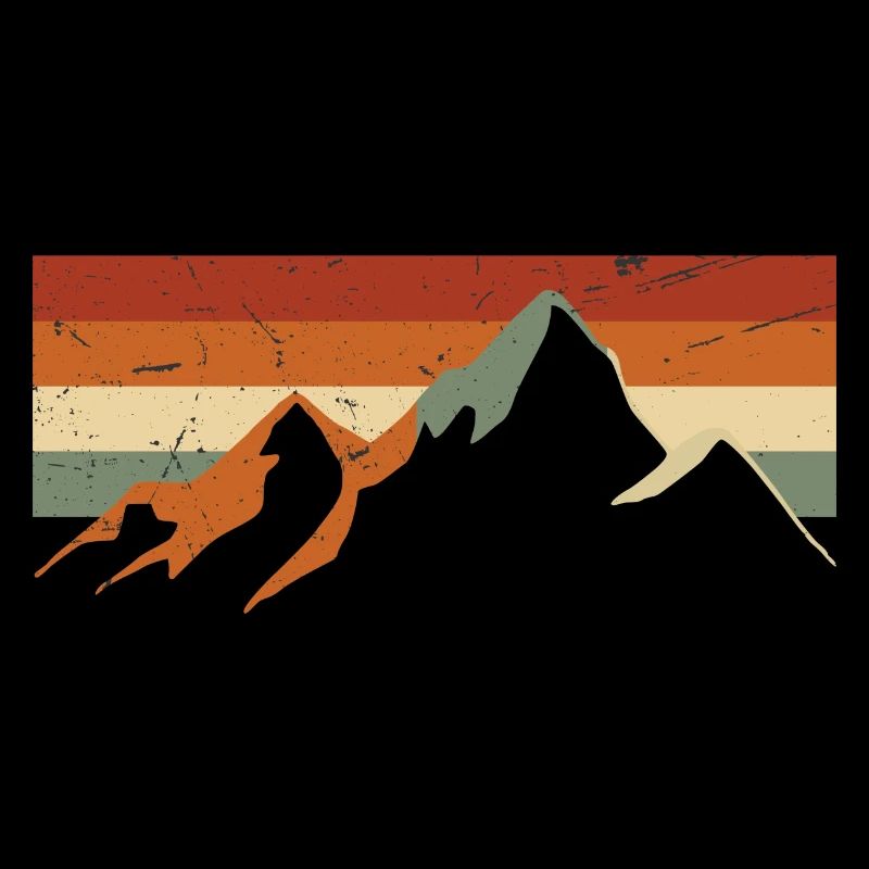 Retro Mountain Vintage Gift Idea