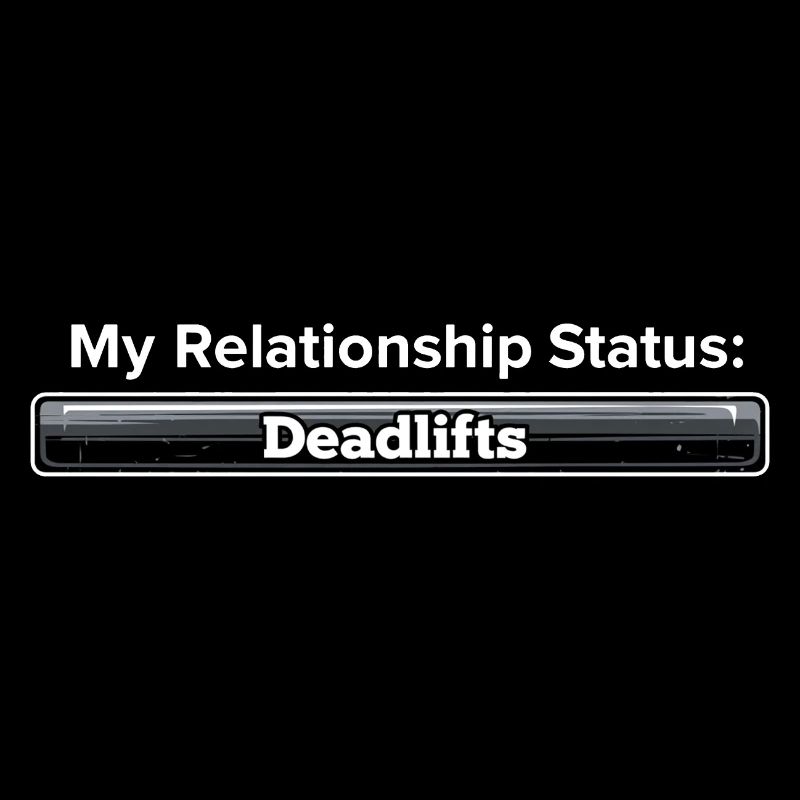 Mon statut relationnel : Deadlifts Drôle Gym