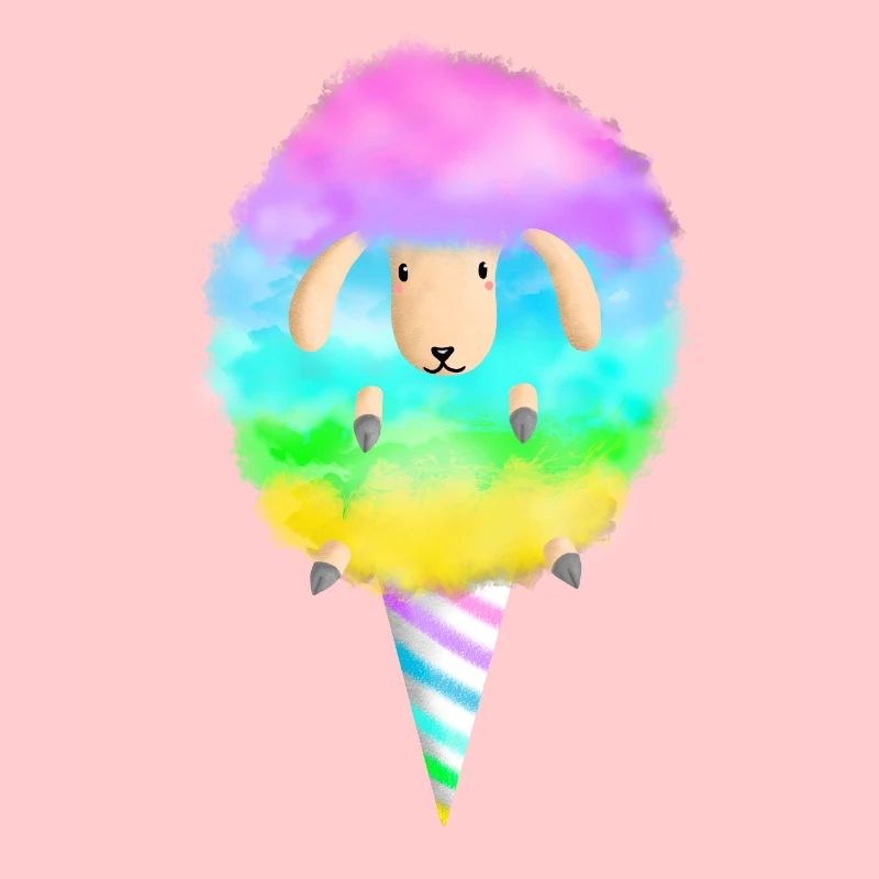 Cotton Candy Sheep