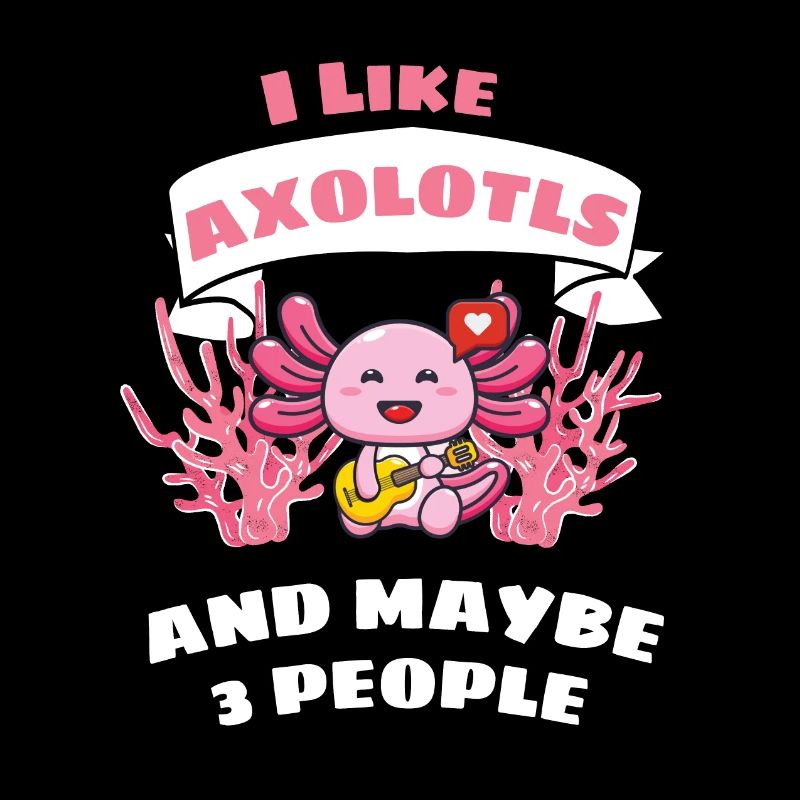 Tail Lurch Guitars Funny Gift Axolotl