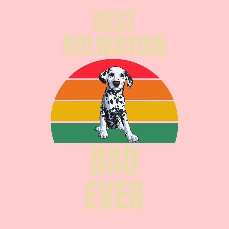 Bester Dalmatiner Papa Retro Hunde Dalmatiner